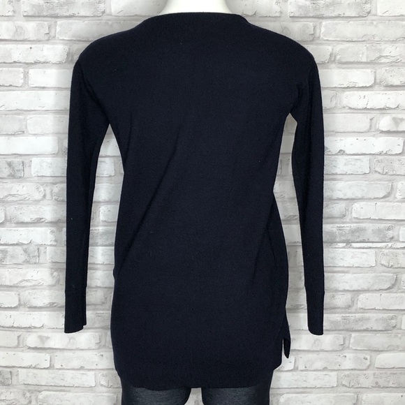 J. Crew navy crew neck sweater, XXS - Picture 3 of 7